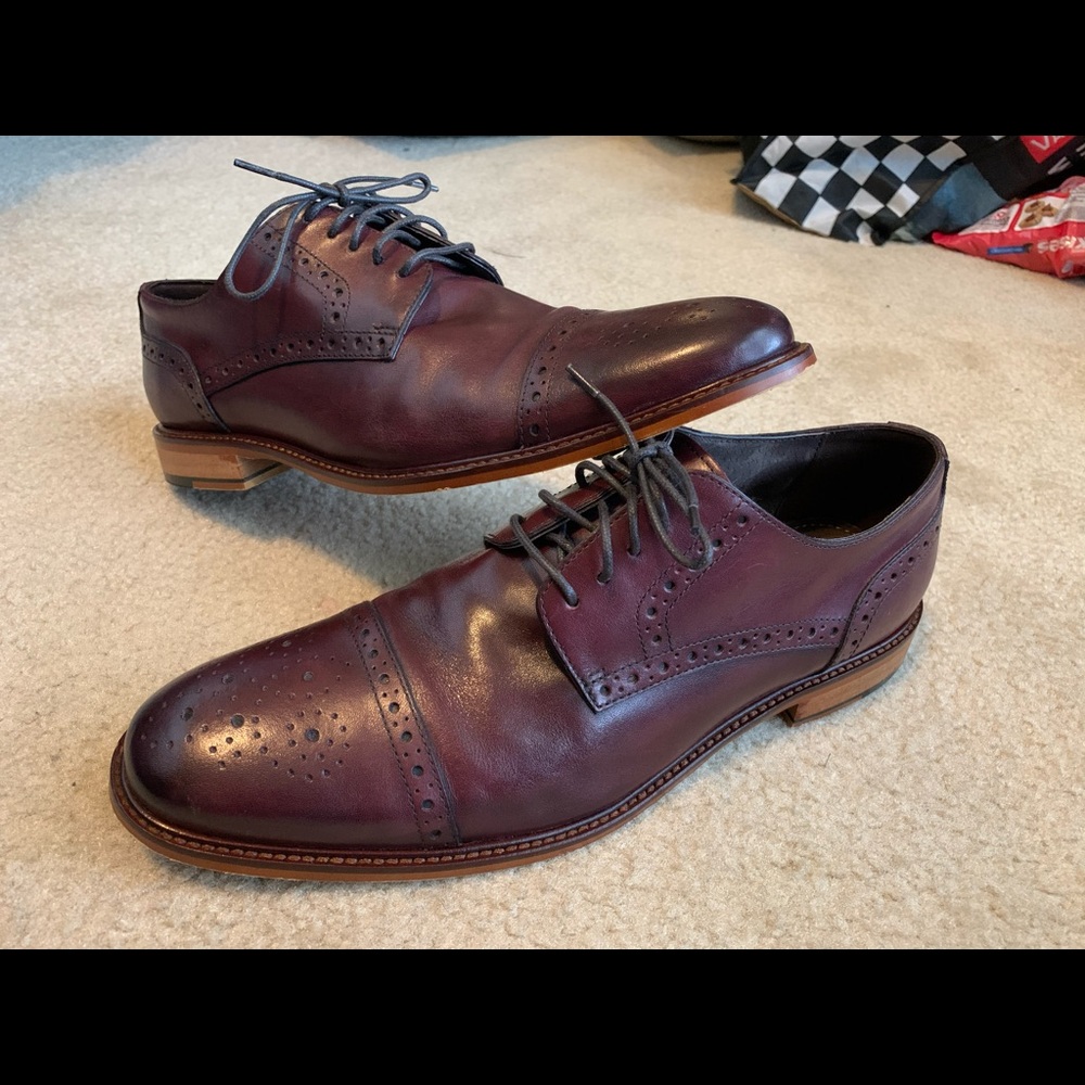 Joseph A. Bank wingtip dress shoes